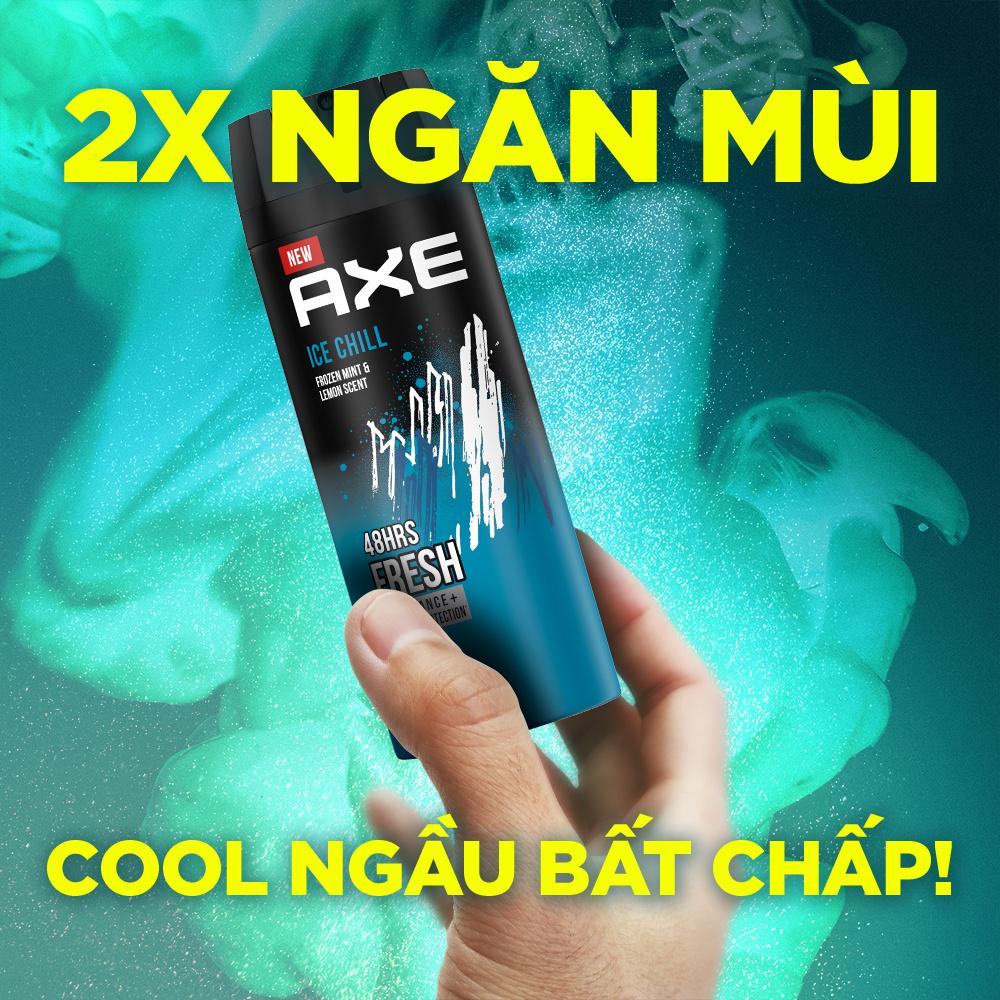 Xịt nước hoa toàn thân dành cho nam AXE Ice Chill (135ml)