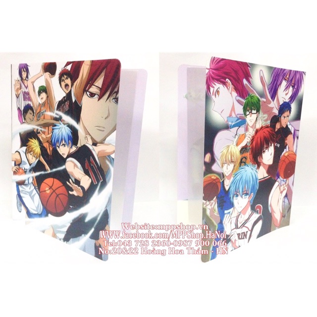 Kẹp đựng bài kiểm tra ảnh kuroko no basket 30 lá đựng 60 ảnh bài