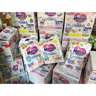 Bỉm Merries Nội Địa Thêm Miếng S88,M68,M64 quần