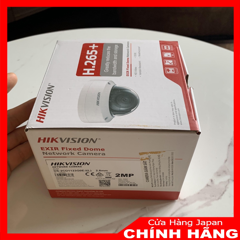 Camera Dome Hikvision DS-2CD1123G0E-I FULLHD H265+