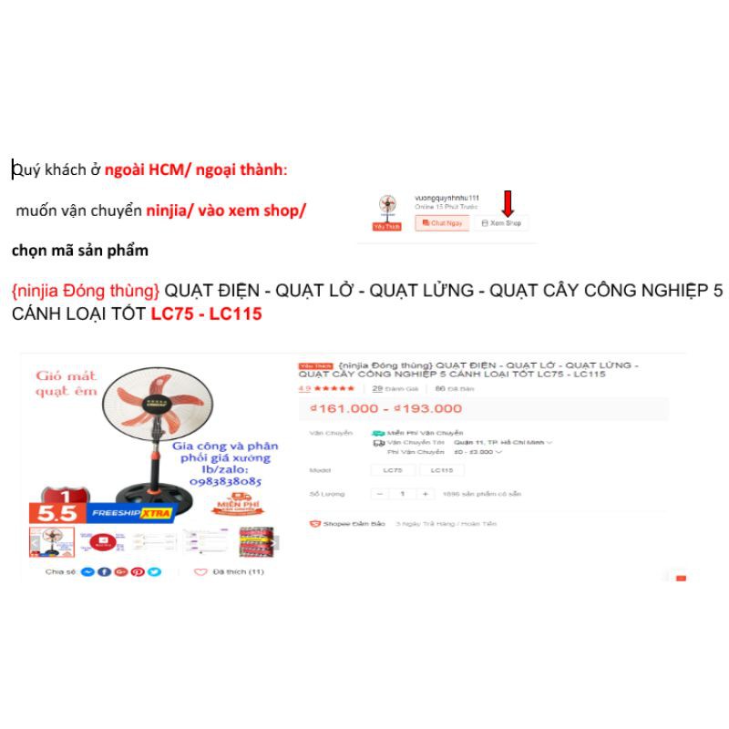 {NOW 1h} QUẠT ĐỨNG - QUẠT CÂY - QUẠT LỠ - QUẠT LỬNG CÔNG NGHIỆP 5 CÁNH LOẠI TỐT  L75 - L115 | BigBuy360 - bigbuy360.vn