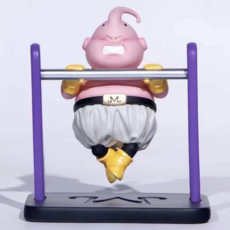 Mô hình Ma Bư tập thể dục dễ thương trang trí nhà cửa, taplo ô tô, quà tặng