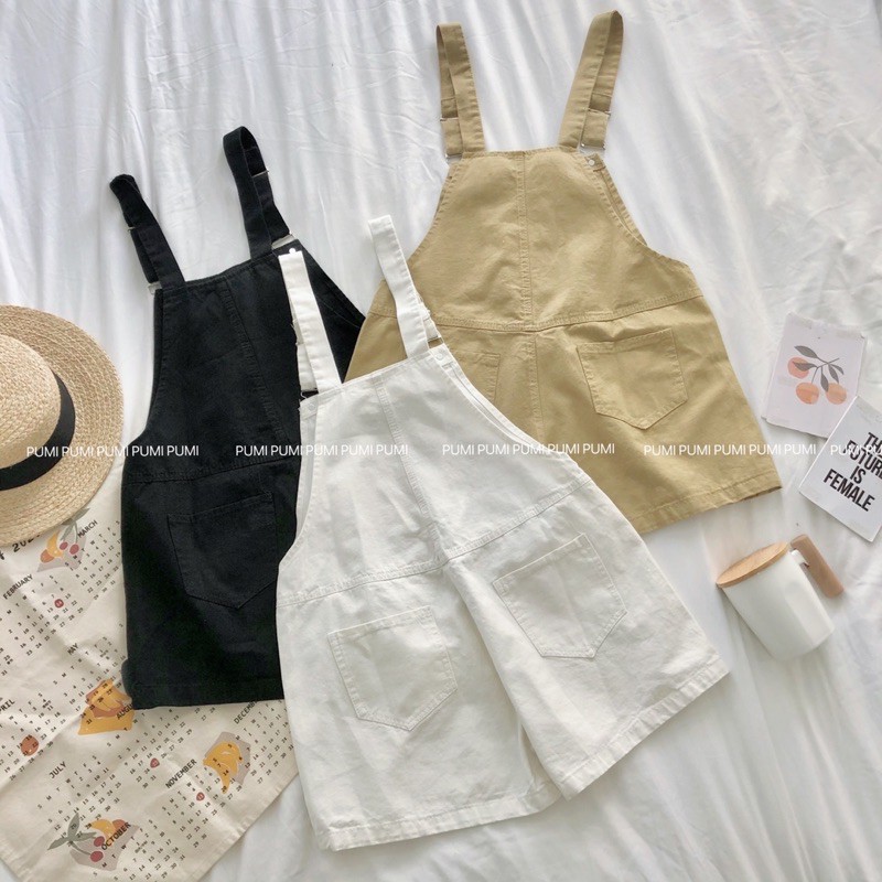 [Mã FAXANH55 giảm 10K đơn 50K] Yếm quần 3 màu kaki Pumi | BigBuy360 - bigbuy360.vn