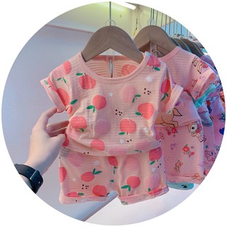Bộ cotton giấy cộc tay cho Bé Trai Bé Gái nhiều hình ngộ nghĩnh, cute Thoáng Mát Maisonkids Từ 9 Đến 18kg