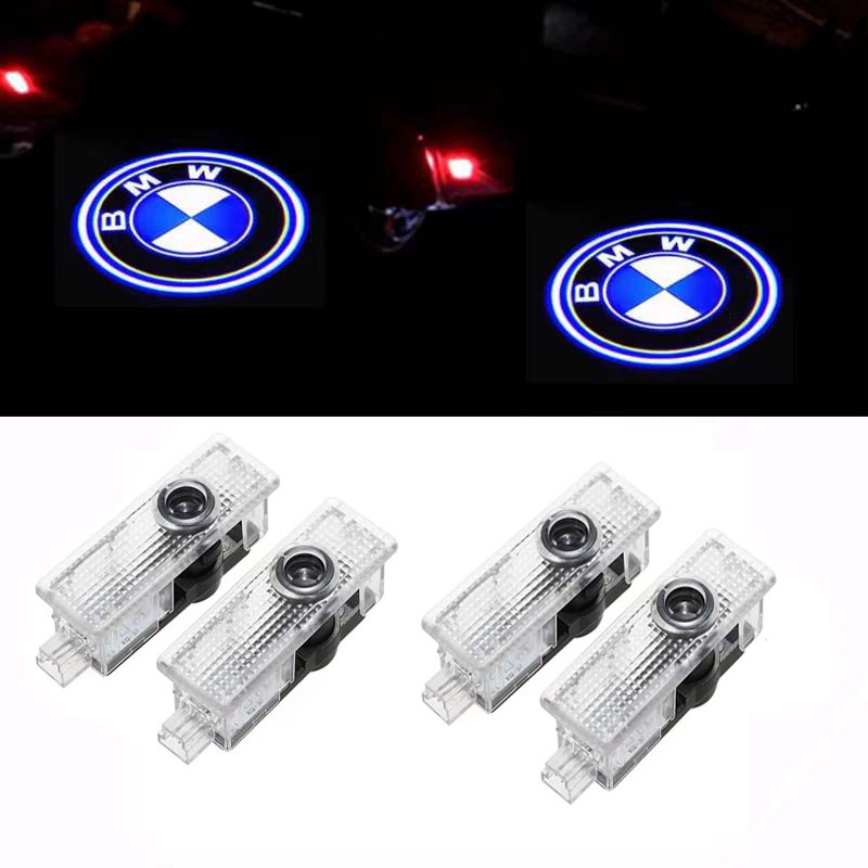 Set 4 Đèn led Chiếu logo Gắn Cửa Xe bmw 3 series 5 series 7 series