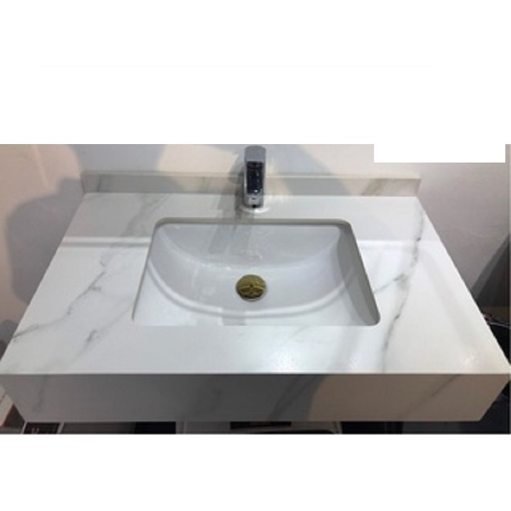 Lavabo chữ nhật mặt âm C161 ikiza, chậu chữ nhật mặt âm chính hãng giá tốt 510x375x175 mm