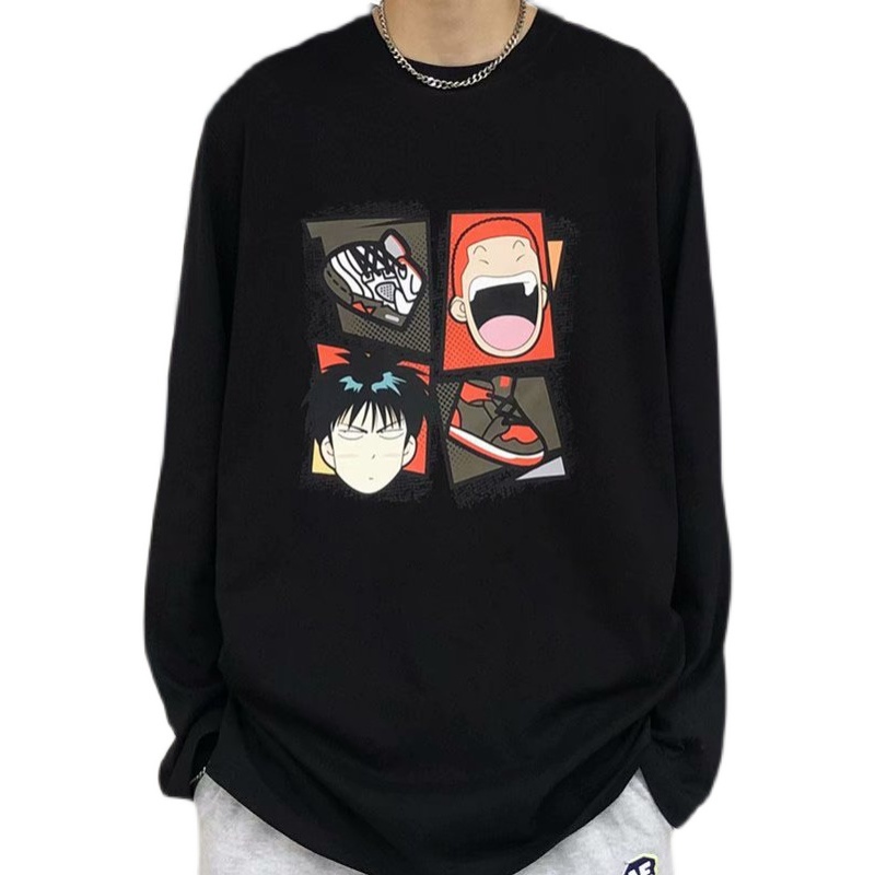 Áo thun tay dài in hình anime Dunking Master cá tính dành cho nam | BigBuy360 - bigbuy360.vn