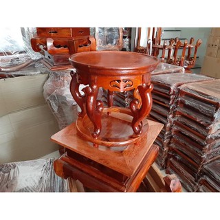 Đôn gỗ hương cao cao 20cm, mặt ghế 20cm