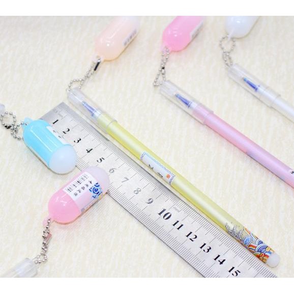 Bút lọ treo cổ trang D209 bút hoạt hình bút dễ thương bút kute viết gel