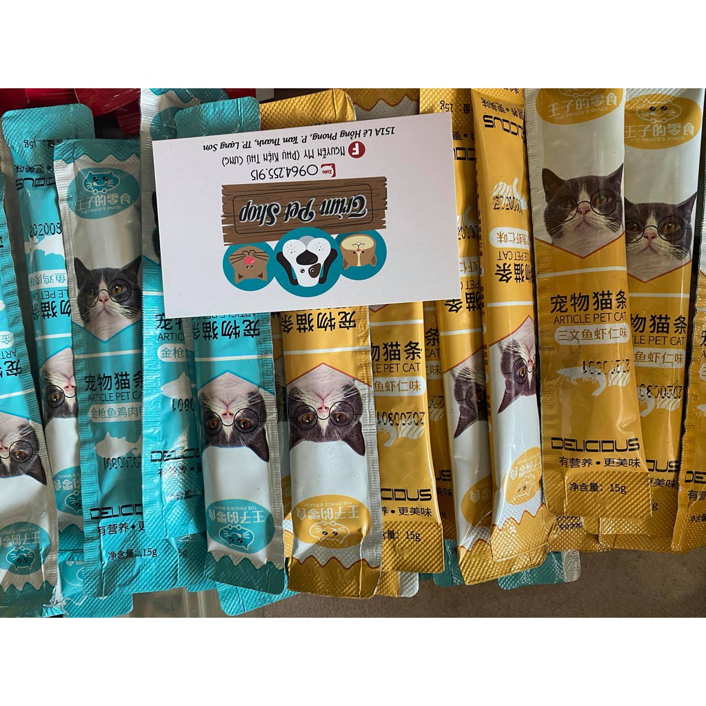 [Mã PET50K giảm Giảm 10% - Tối đa 50K đơn từ 250K] (lẻ 1 gói, ngẫu nhiên 30 vị) súp thưởng cho mèo