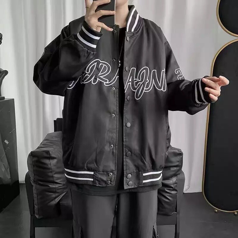 ÁO KHOÁC BOMBER NAM FORM RỘNG HOT TREND PHONG CÁCH BÓNG CH02
