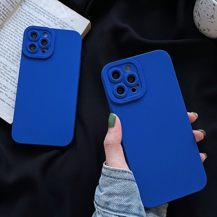 Ốp điện thoại TPU mềm chống rơi hình mắt xanh phù hợp cho Iphone 13 12 11 Pro Max X XS XR 7 8 Plus