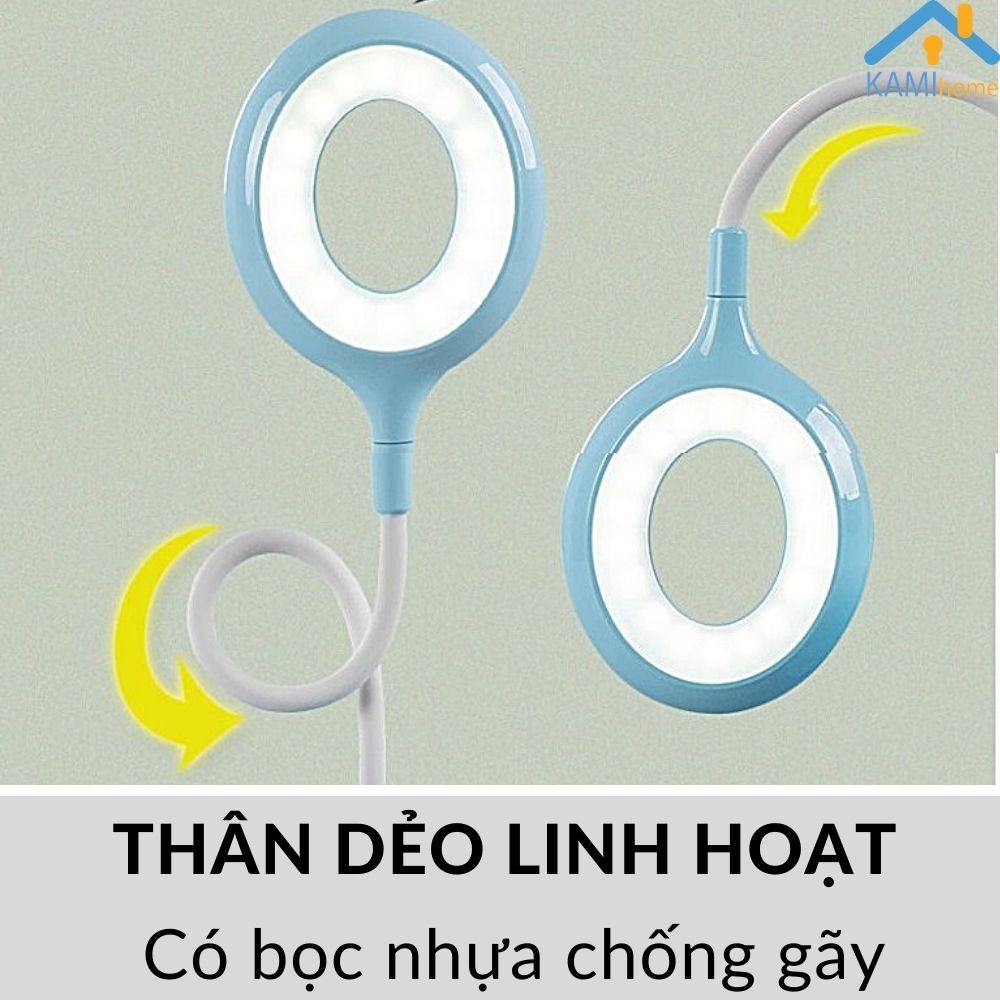 Đèn học để bàn chống cận thị pin sạc tích điện bóng led cảm ứng mã 3601x