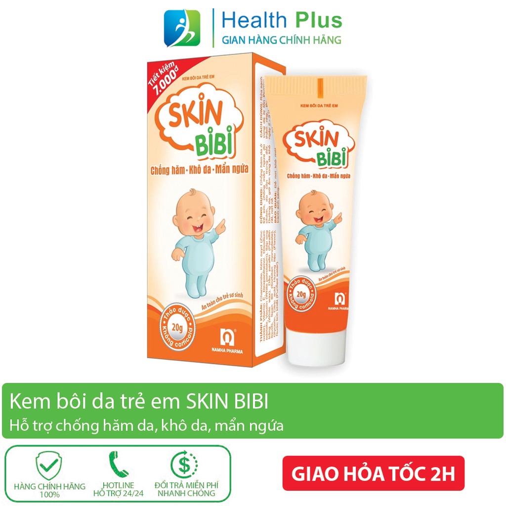 Kem Bôi Da Trẻ Em Skin BiBi Ngừa Hăm Da, Khô Da Mẩn Ngứa Tuýp 10g