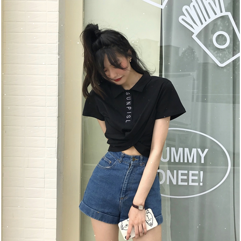 SUXI Áo Thun Tay Ngắn In Chữ Thời Trang Cho Nữ