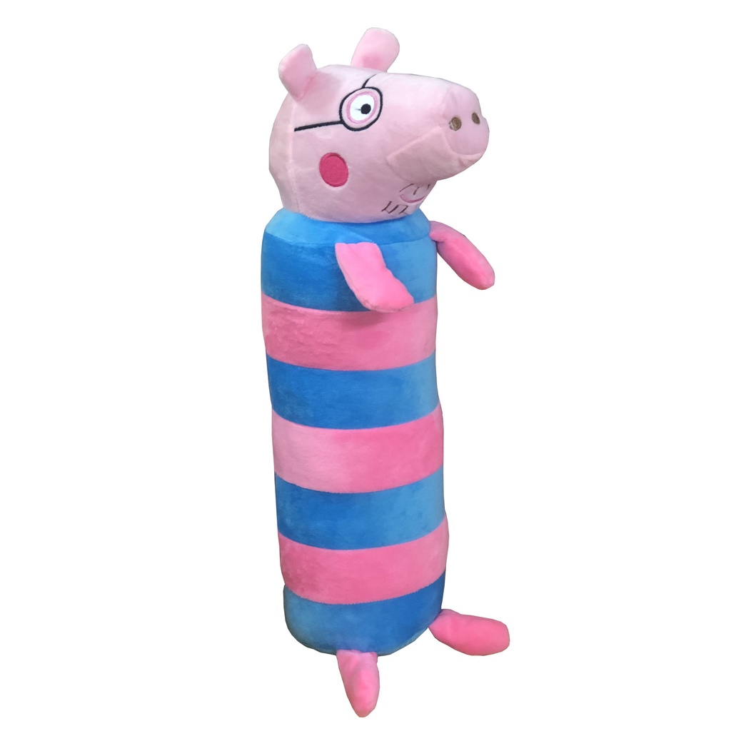 Gối ôm hình thú cho bé hình con heo Peppa size lớn 60 x 20cm chất liệu bông cao cấp, êm ái an toàn cho trẻ em