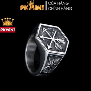 [MIỄN SHIP] Nhẫn Chrome Hearts Titan Mạ Bạc Hình Mũi Tên Đủ Size