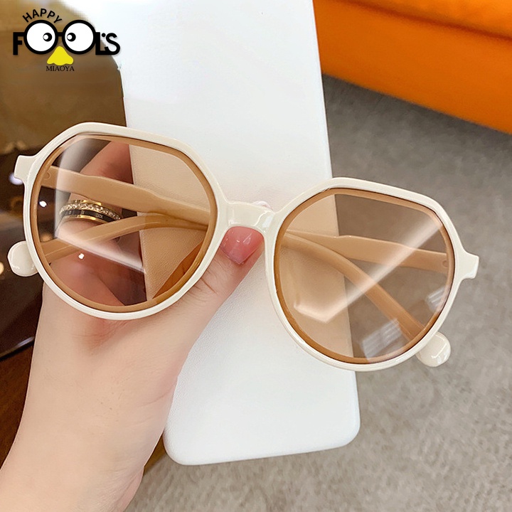 Kính Mát Tròng polygonal Màu Thạch Nhật Bản Và Hàn Quốc Phổ Biến Hợp Thời Trang Cùng Xu Hướng unisex