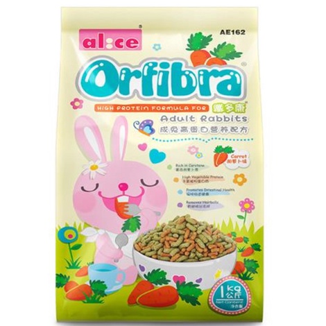Cỏ nén Cao cấp Alice Thức Ăn Thỏ Lớn Giàu Pro 1 Kg - AE162
