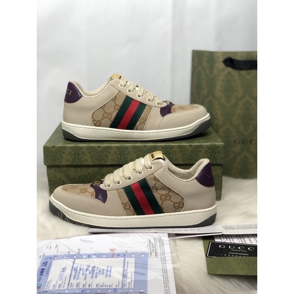 GIÀY CAO CẤP TẶNG HỘP BẢO VỆ SƠN TÙNG XÁM TÍM 01