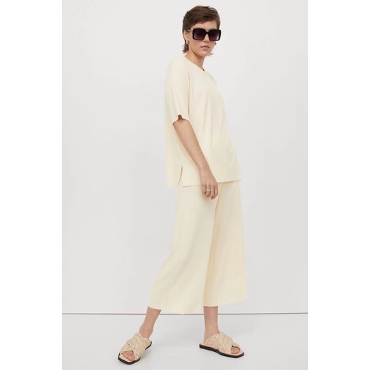 Quần culottes thun tăm HM 4 màu Mẹ