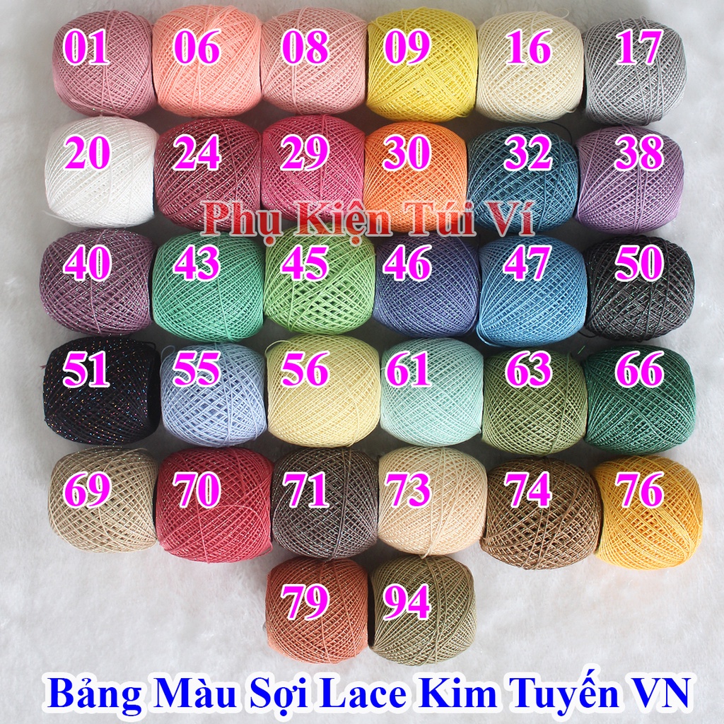 Sợi lace nhũ kim tuyến Craft Yarn Việt Nam