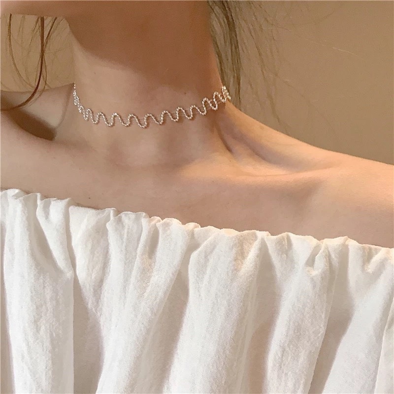 choker vòng cổ bi ren
