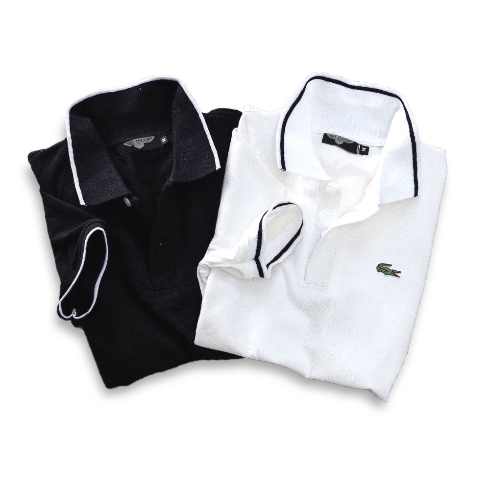 Áo phông polo nam có cổ cộc tay cao cấp Hamino vải thun cotton co giãn chất đẹp form rộng Hàn Quốc E1 | BigBuy360 - bigbuy360.vn