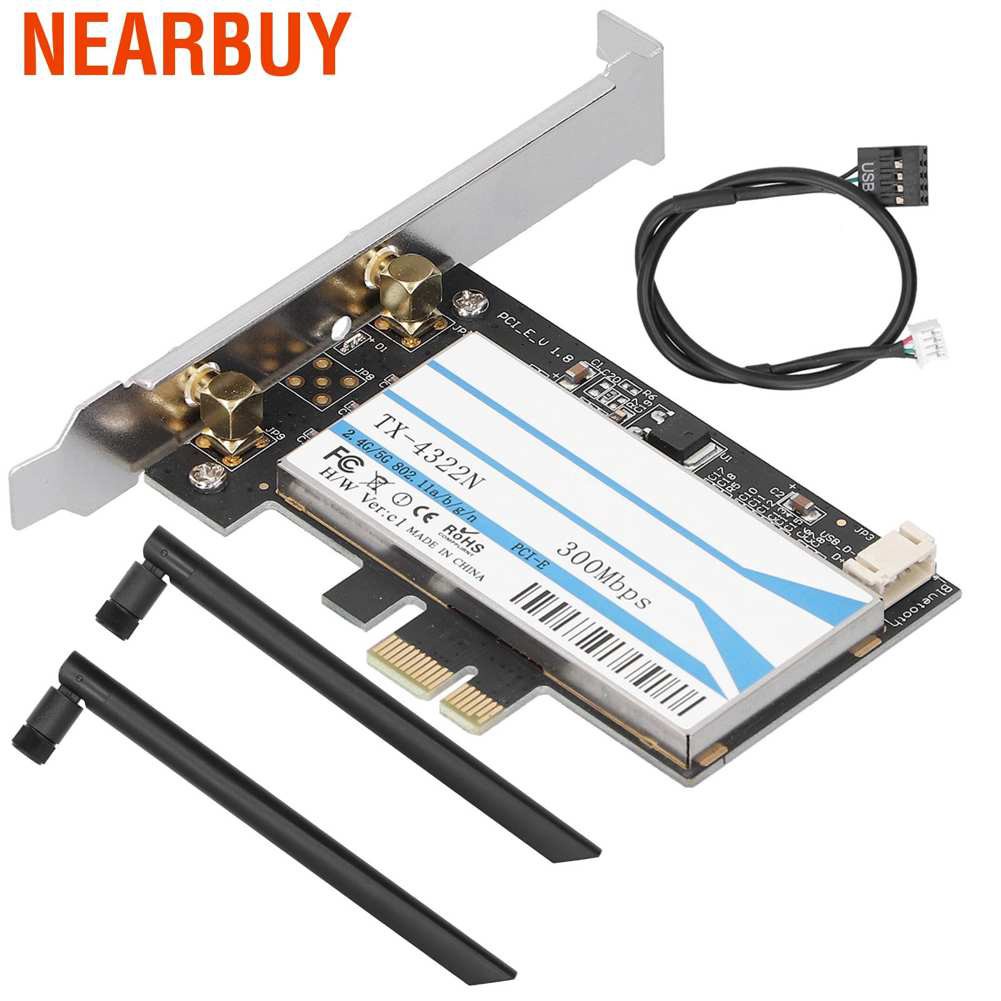 Thẻ Chuyển Đổi Không Dây Băng Tần Kép Bcm943228 2.4g / 5ghz 300m Cho Máy Tính Bàn