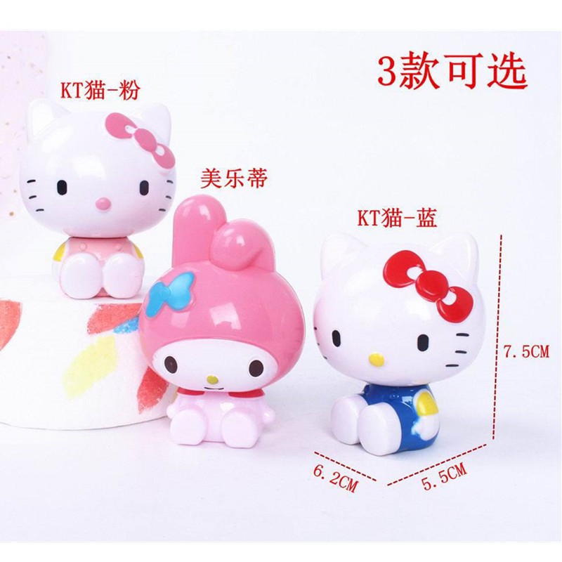 Set 3 Que Cắm Trang Trí Bánh Kem Hình Hello Kitty