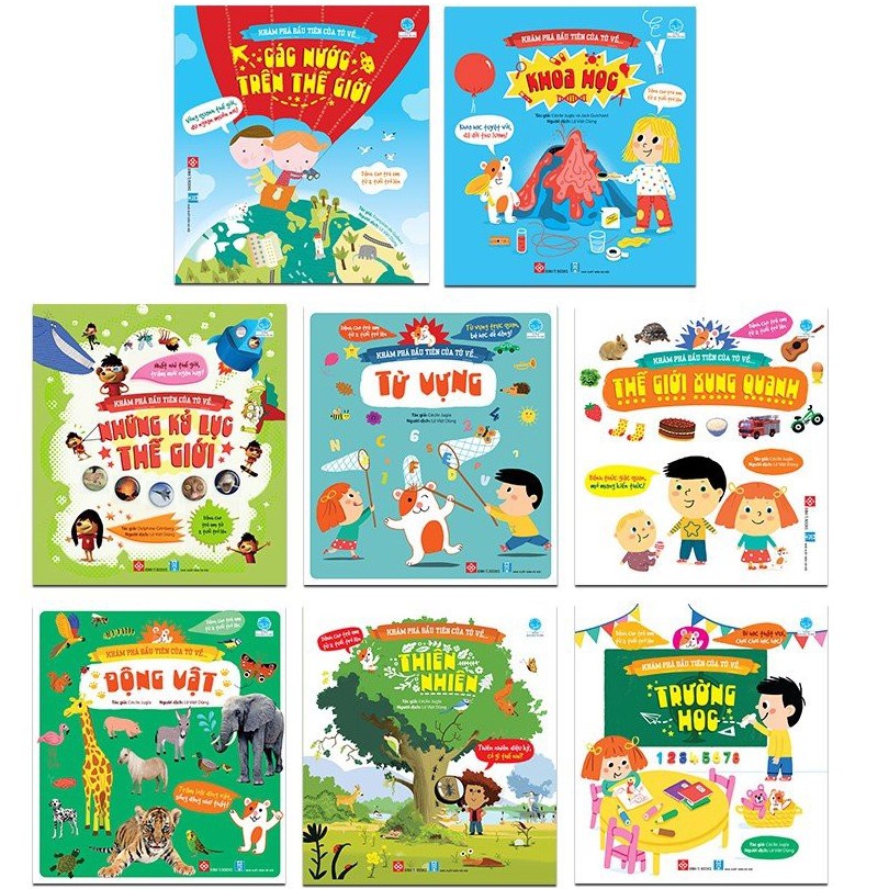 Sách - Khám phá đầu tiên của tớ về TỪ VỰNG, ĐỘNG VẬT, THIÊN NHIÊN, THẾ GIỚI ...(tùy chọn lẻ)