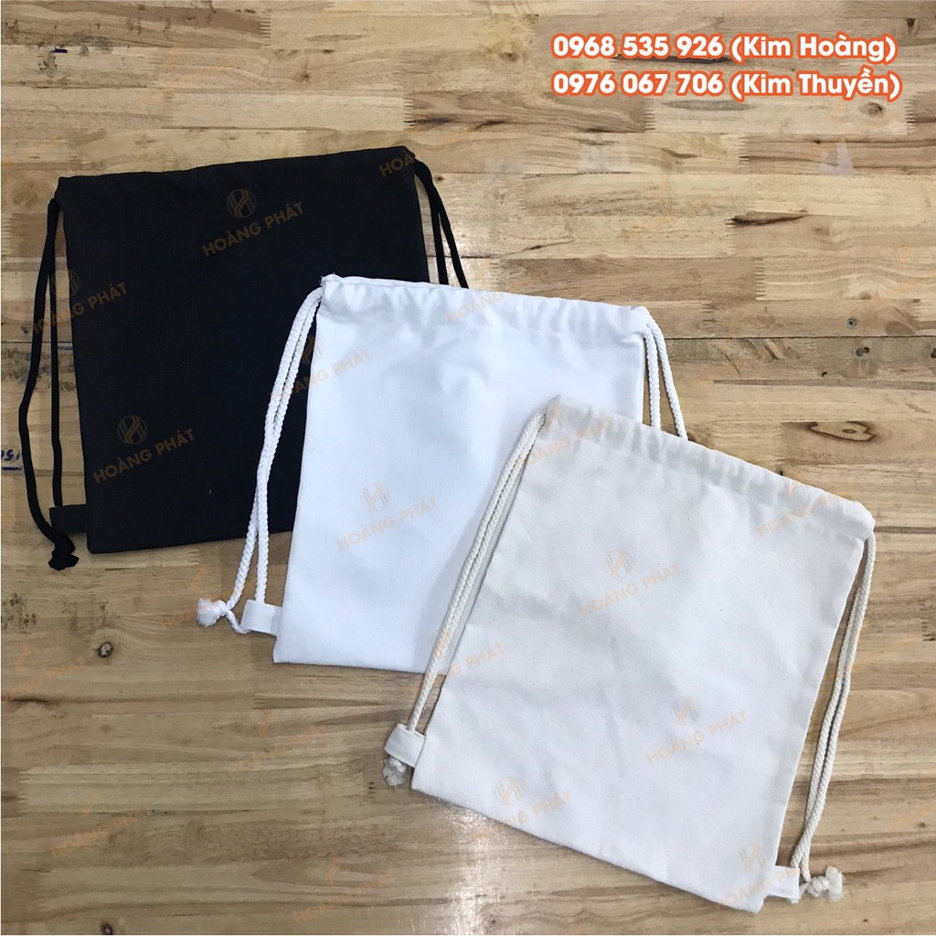 Balo dây rút vải canvas
