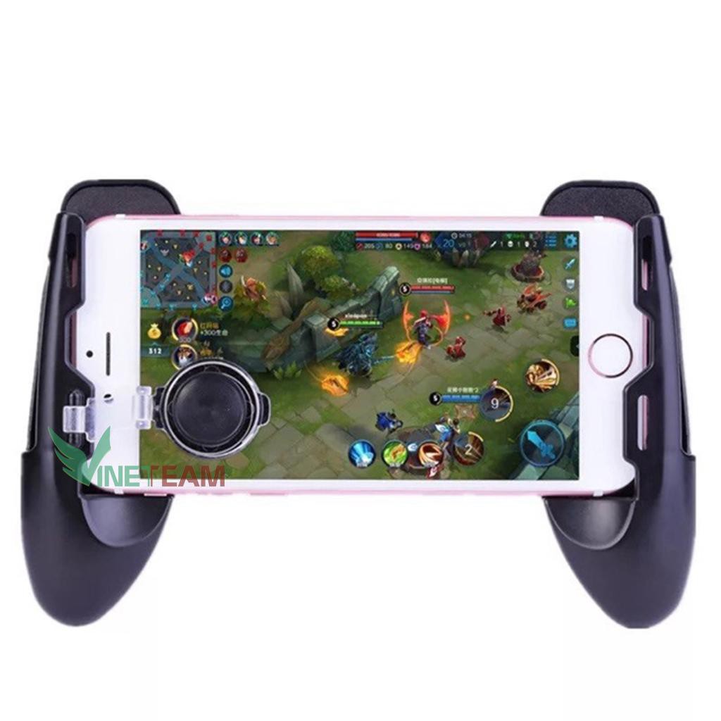 Tay Cầm Chơi Game Liên Quân - PUPG Kiêm Giá Đỡ Điện Thoại Có Nút Bấm - Gamepad(Tặng 2 Nút joystick) Xgamingstore -dc4066