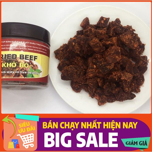 BÒ KHÔ VIÊN HỘP 200GR {GIÁ SỐC}, BÒ KHÔ XUẤT KHẨU HẢO HẠNG, CAM KẾT THỊT BÒ THẬT 100%, CÓ CHỨNG NHẬN VSATTP | BigBuy360 - bigbuy360.vn