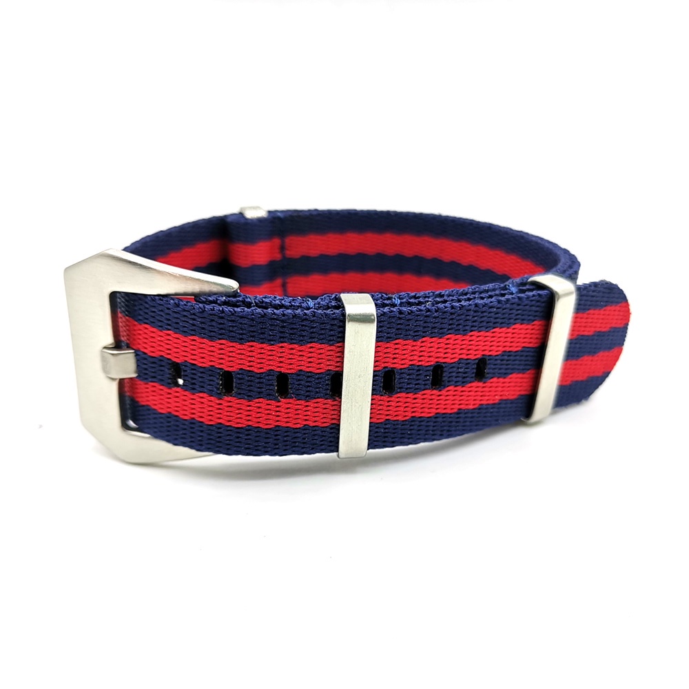 Dây Đeo Đồng Hồ Thay Thế 20mm 22mm Bằng Nylon Họa Tiết Kẻ Sọc Màu Cầu Vồng Cho Nam Và Nữ