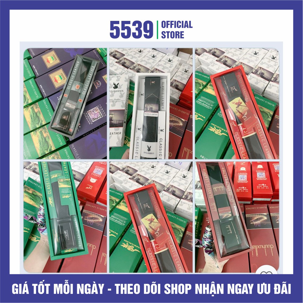 Thắt lưng, dây nịch nam, dây da cao cấp khóa tự động, nhiều mẫu lựa chọn có video sản phẩm - Shop 5539