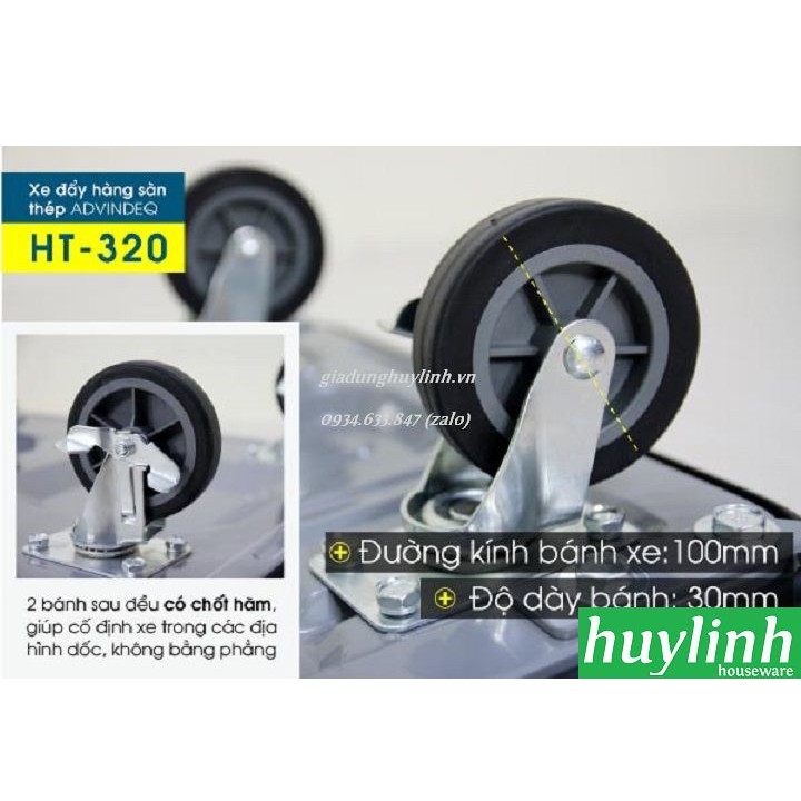 Freeship Xe đẩy hàng đa năng Advindeq HT-320 - 320kg