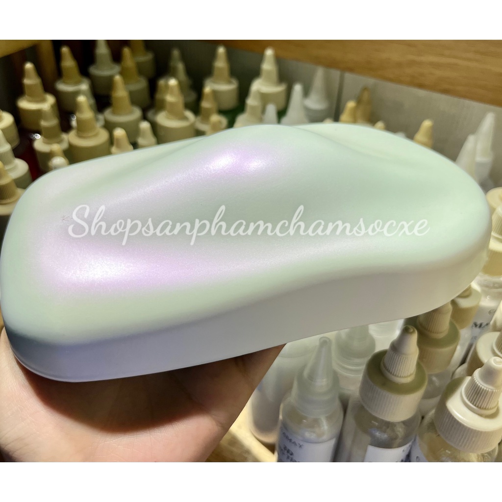 Trắng ngọc ánh tím - Sơn 2k mờ cho xe máy, ô tô đóng lon 250g, 0.5kg và 1kg