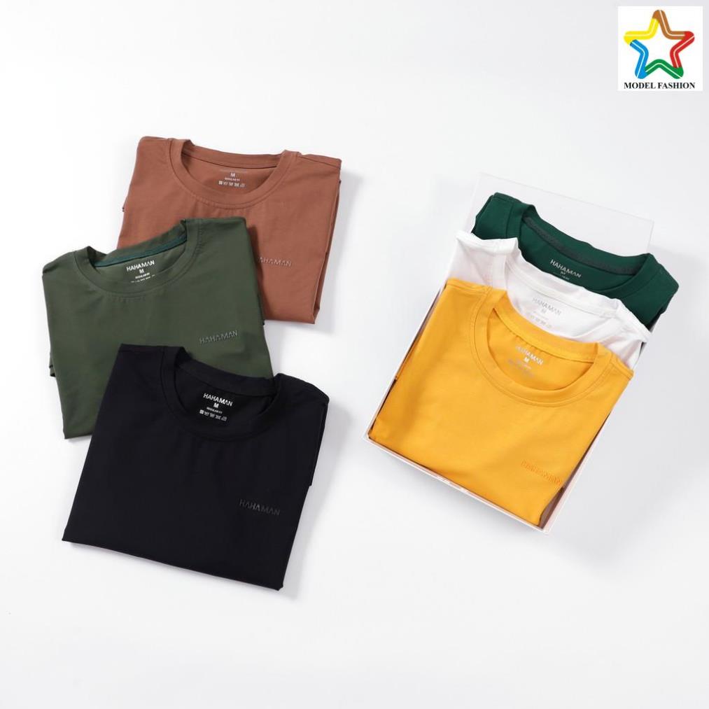 Áo thun nam cổ tròn vải Cotton co giãn,dày dặn cao cấp MODEL FASHION CT06001