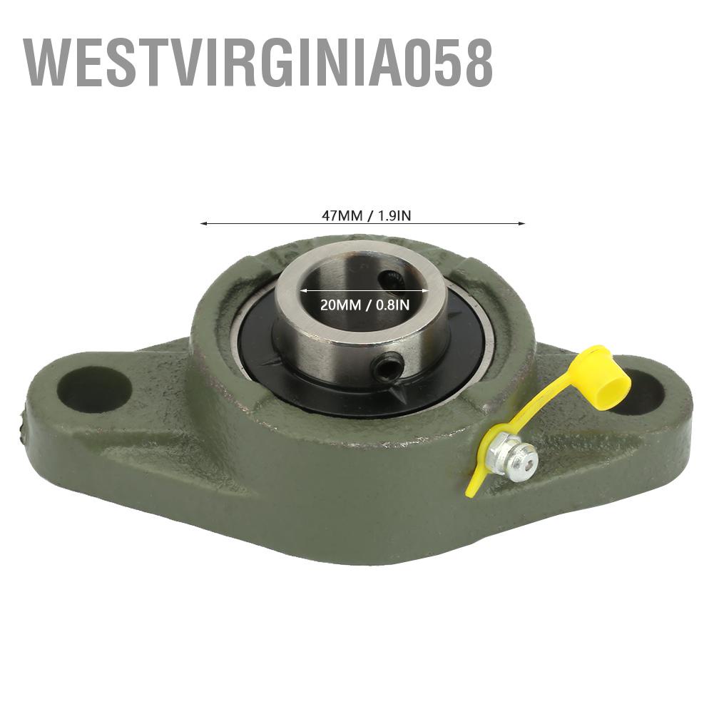 Westvirginia058 UCFL204 Thickened Mounted Self Aligning Rhombic Bearing Oval Flange Pillow Block