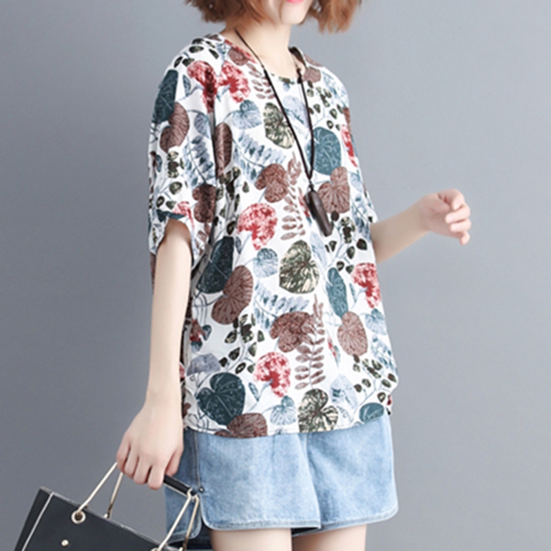 ZANZEA Áo kiểu ngắn tay họa tiết cách điệu thời trang cho nữ | BigBuy360 - bigbuy360.vn