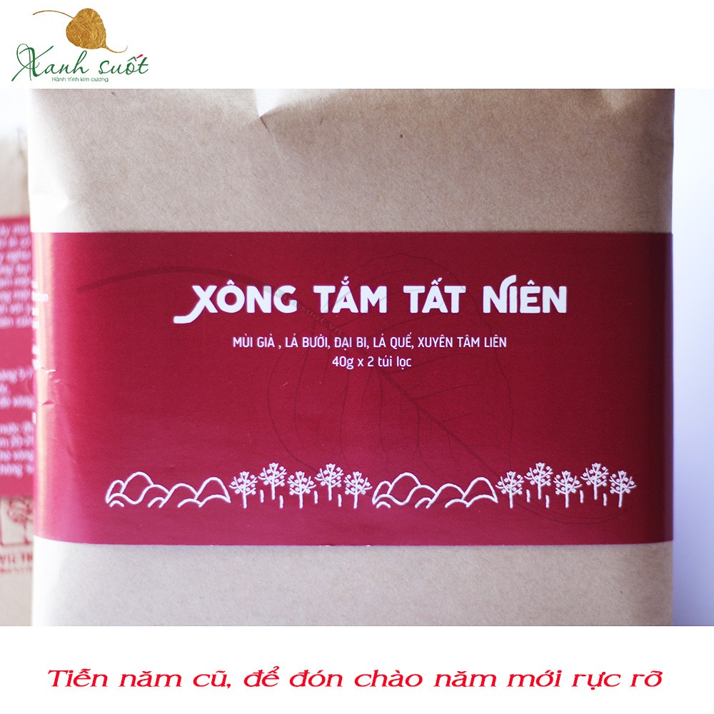 [Vietherb] Xông Tắm Tất Niên- Lá Tắm Mùi Già Ngày Tết- Coriander Bath Soak