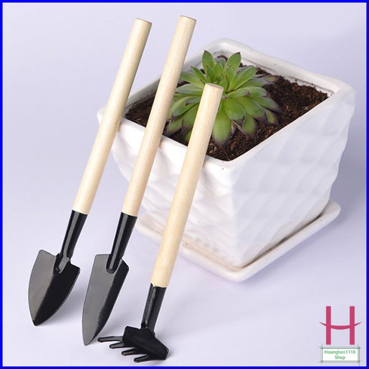 Bộ dụng cụ làm vườn mini cho chậu hoa bonsai tiện dụng { H }