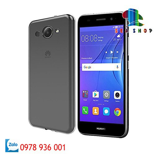 [TẶNG CƯỜNG LỰC]Ốp lưng Huawei Y3 2017 silicon trong suốt