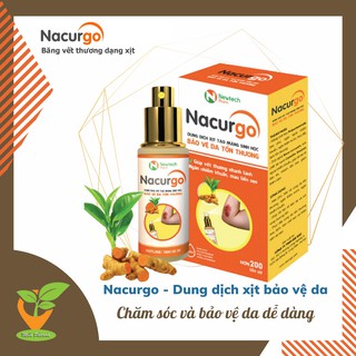 NACURGO dạng xịt - Làm lành vết thương - Nana curcumin/nacugo