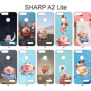 Ốp lưng hình Sharp A2 lite - Series hình heo dễ thương