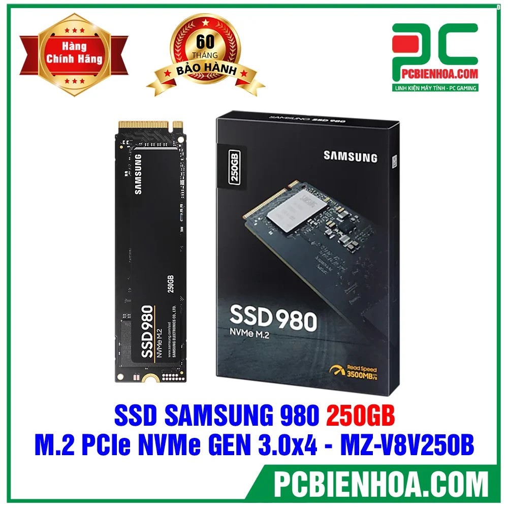 SSD SAMSUNG 980 M.2 NVME 250G MZV8V250BW | WebRaoVat - webraovat.net.vn