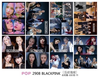 Poster Blackpink How You Like That 8 tấm khổ A3