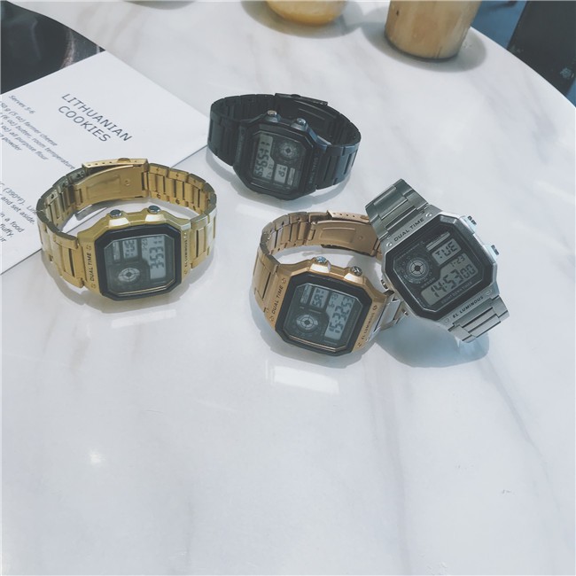 [Mã FAMAYFA2 giảm 10K đơn 50K] Đồng hồ nam điện tử dây thép chống nước DH119 Miucho | BigBuy360 - bigbuy360.vn