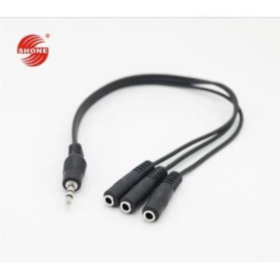 Cáp chia 3 cổng audio 3.5mm